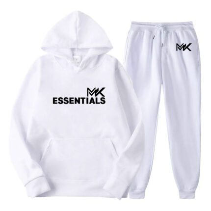 MK Essentials Premium Men's Tracksuit-White